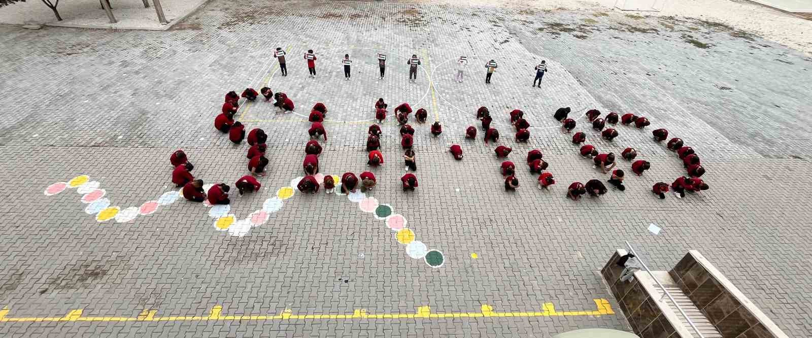 Burdur’da okullarda Filistin için farkındalık etkinliği