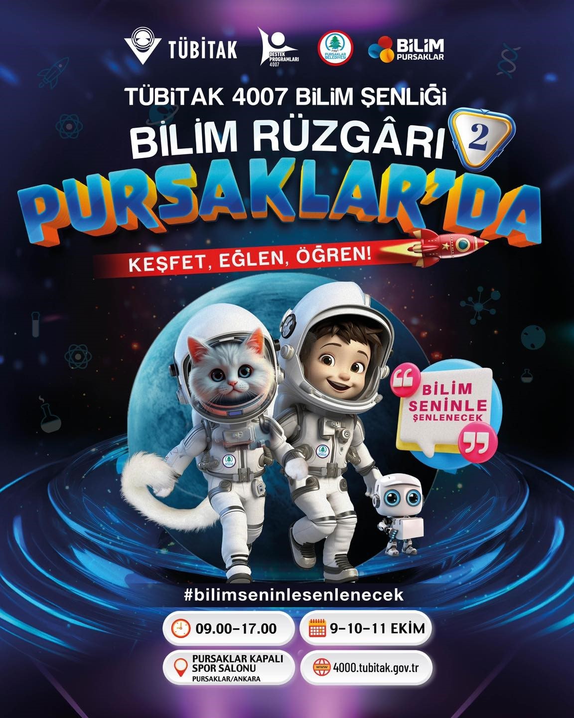 Ankara’da TÜBİTAK 4007 Bilim Şenliği başlıyor