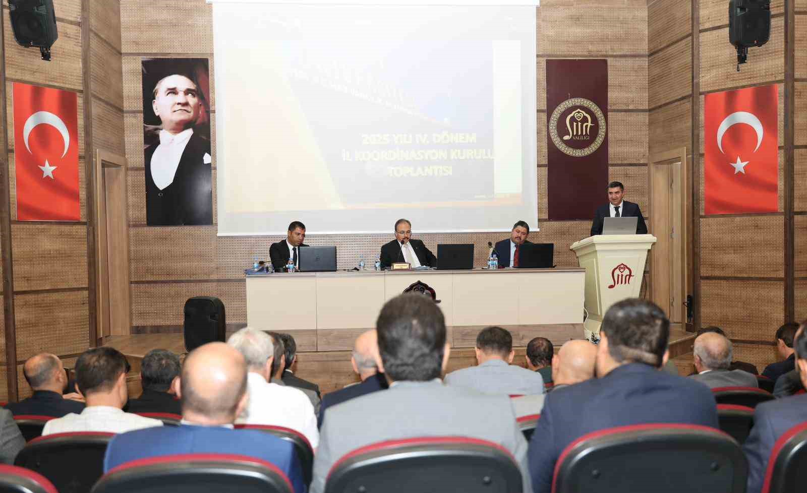 Siirt’te 4. dönem il koordinasyon ve taşkın koruma toplantıları gerçekleştirildi