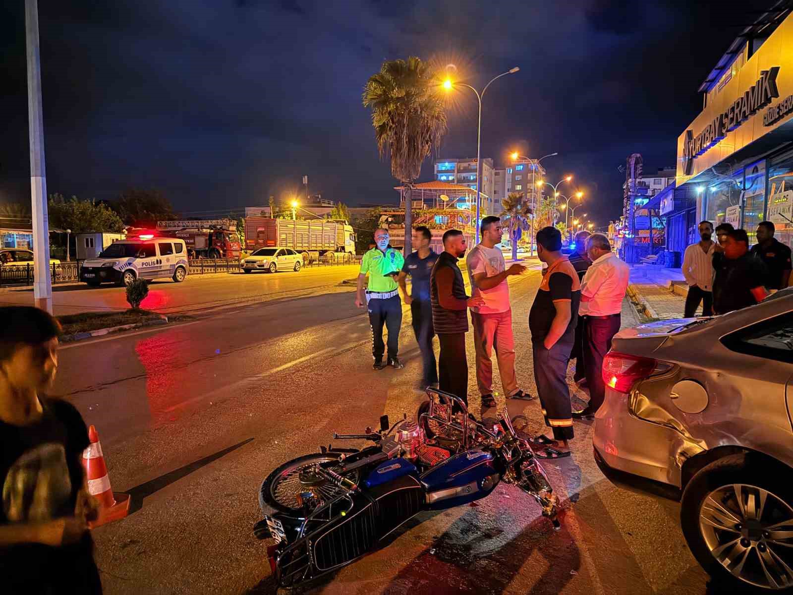 Osmaniye’de motorsiklet ile otomobil çarpıştı: 2 kişi yaralandı