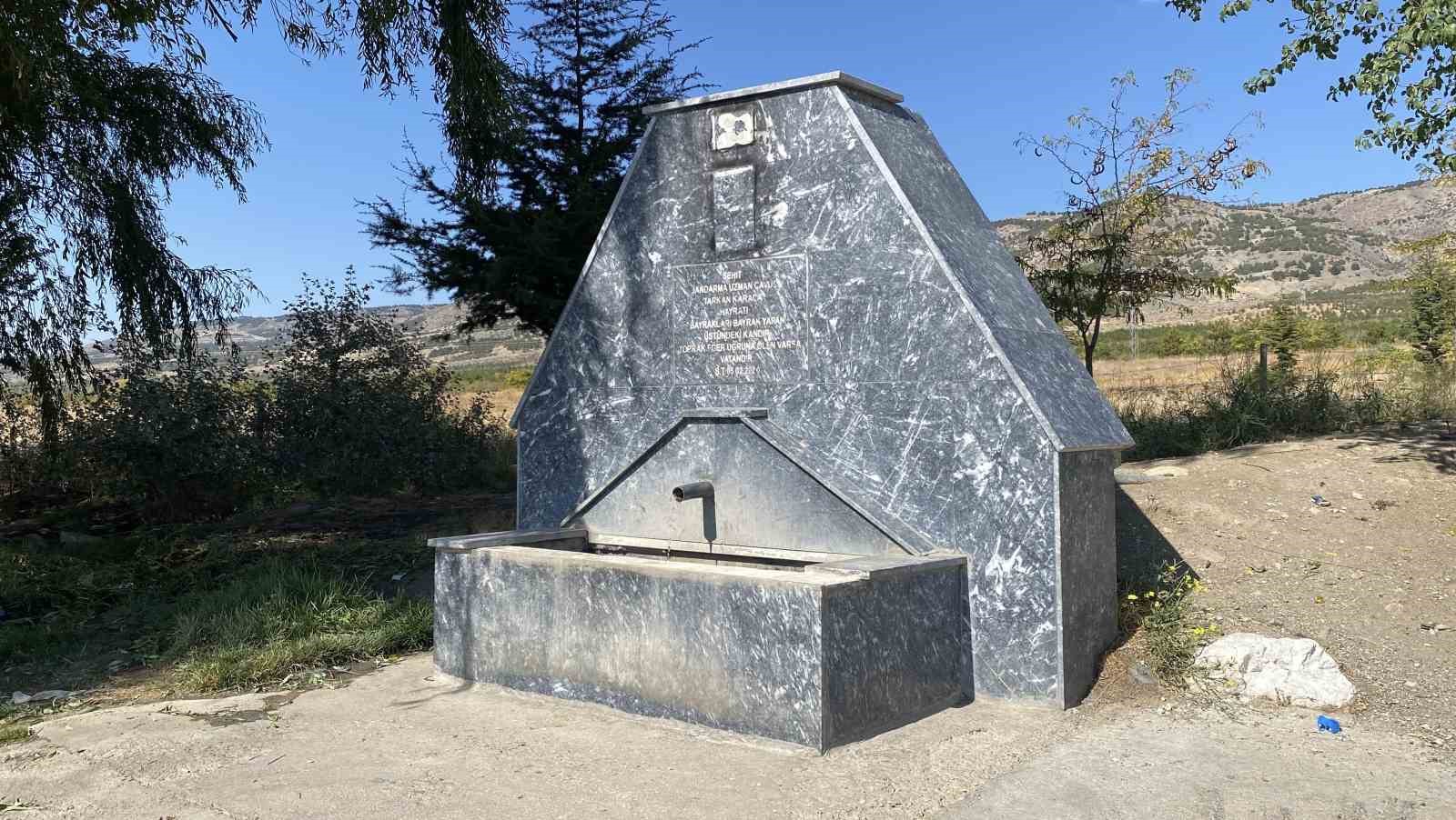 Şehidin hayrına yapılan çeşme 3’üncü defa tahrip edildi