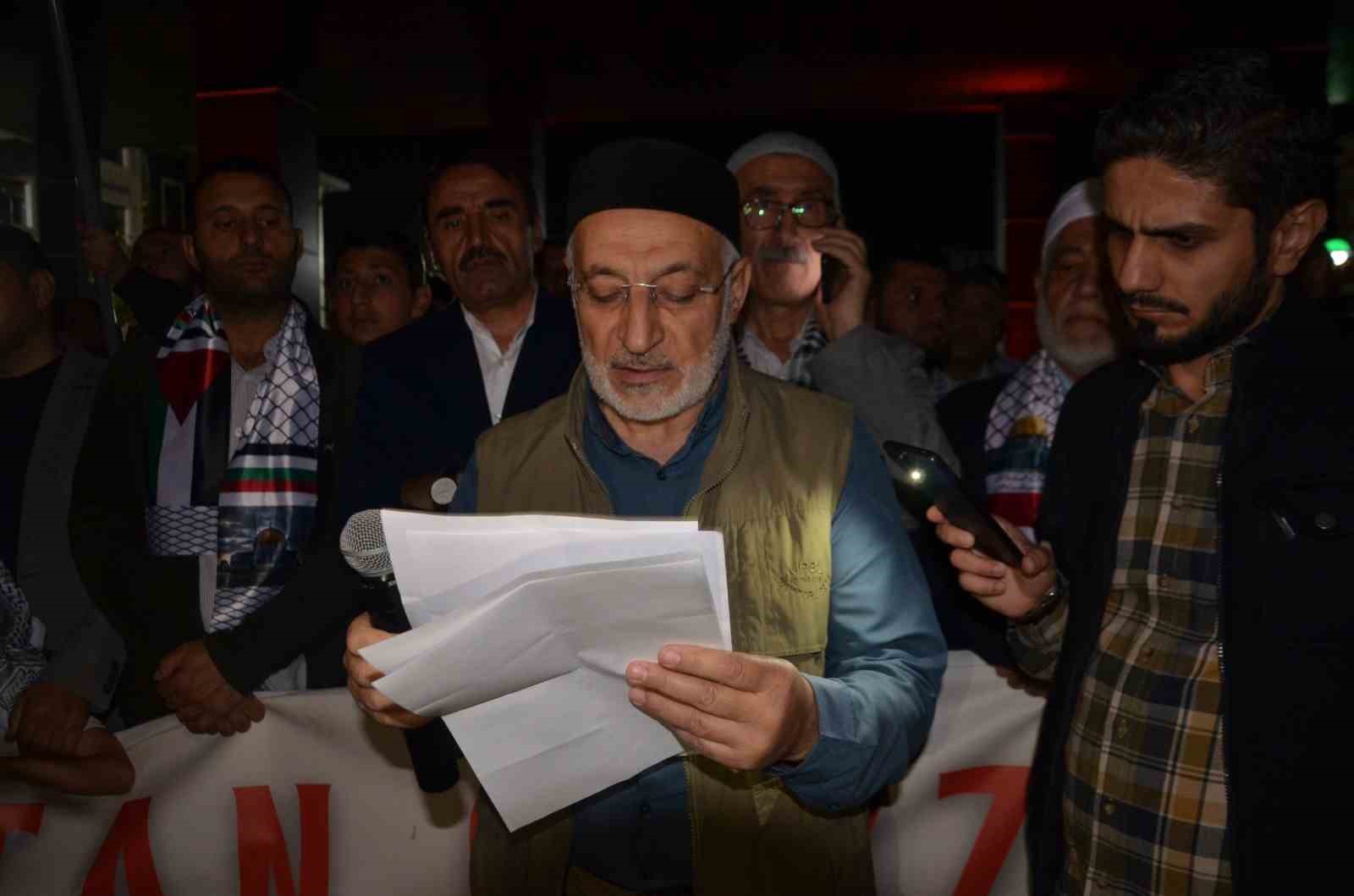 Muş&rsquo;ta binlerce kişiden Gazze&rsquo;ye destek g&ouml;sterisi
