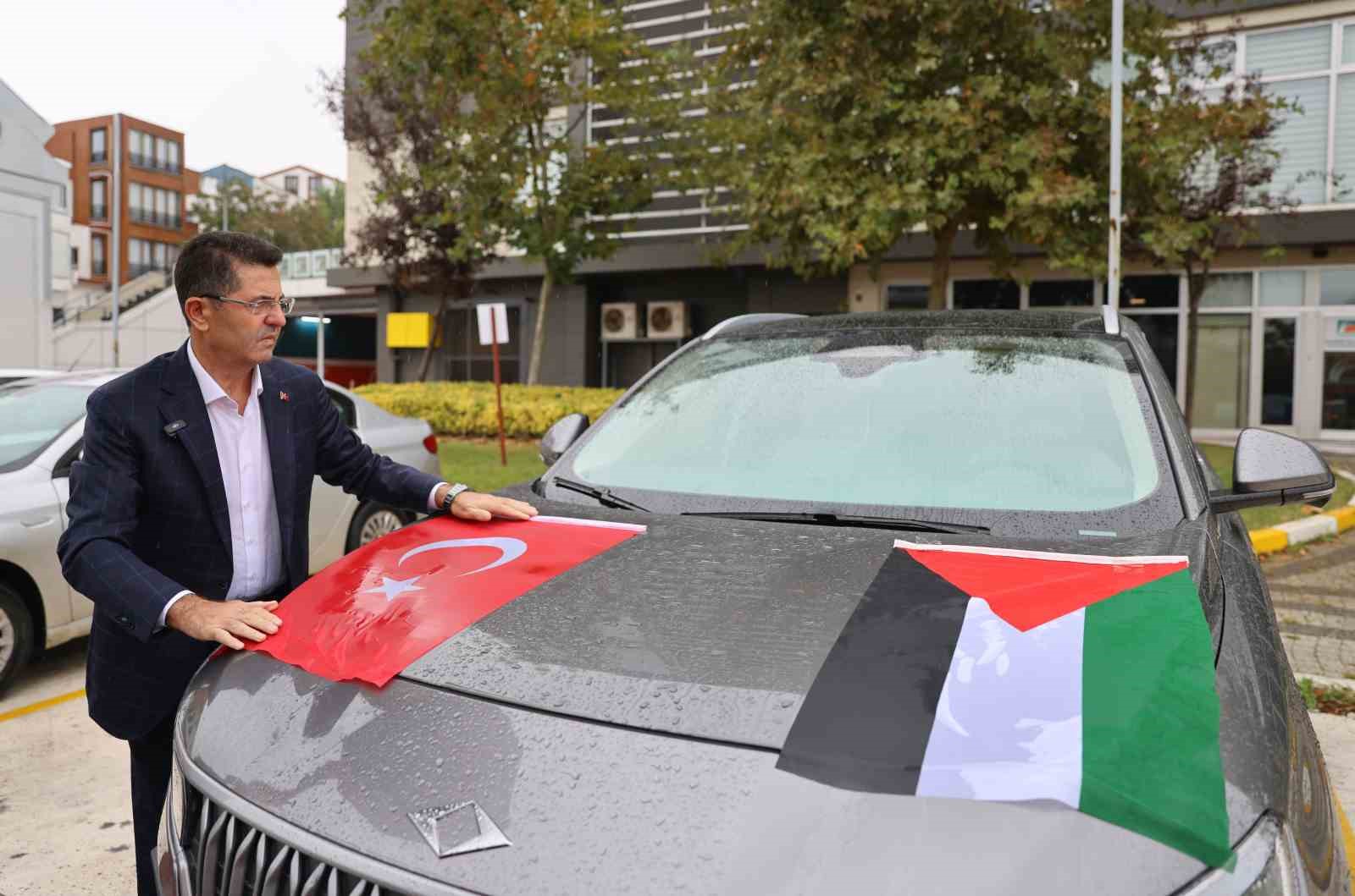 &Ccedil;ekmek&ouml;y Belediyesi&rsquo;nden Filistin&rsquo;e anlamlı destek
