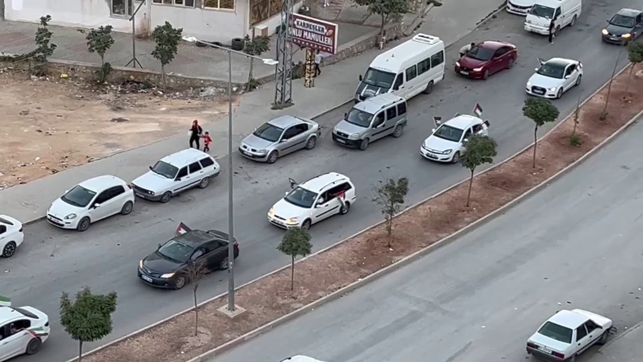 Besni’de Gazze’ye destek konvoyu düzenlendi