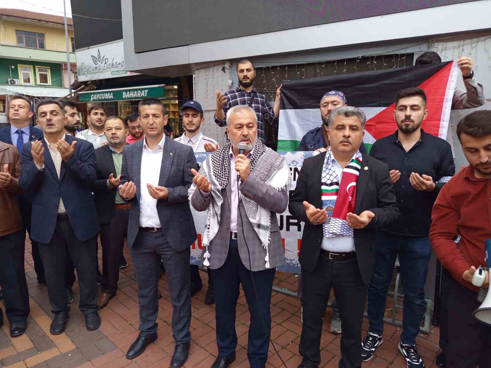 Çaycuma’da "Filistin’e Özgürlük" yürüyüşü düzenlendi
