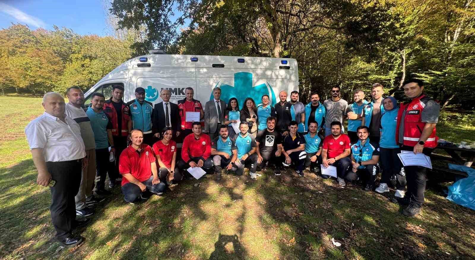 Zonguldak UMKE personeli bölge tatbikatına hazırlanıyor
