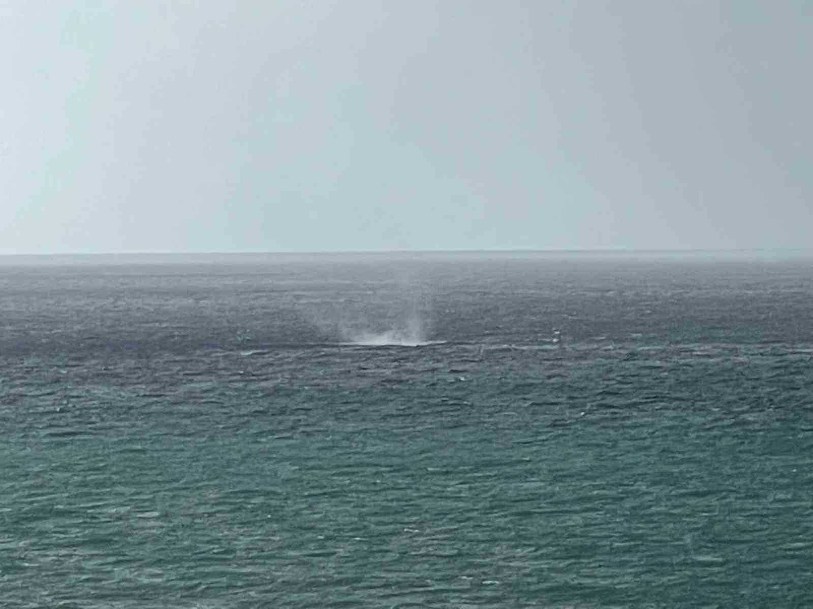 Alanya açıklarında oluşan hortum korkuttu