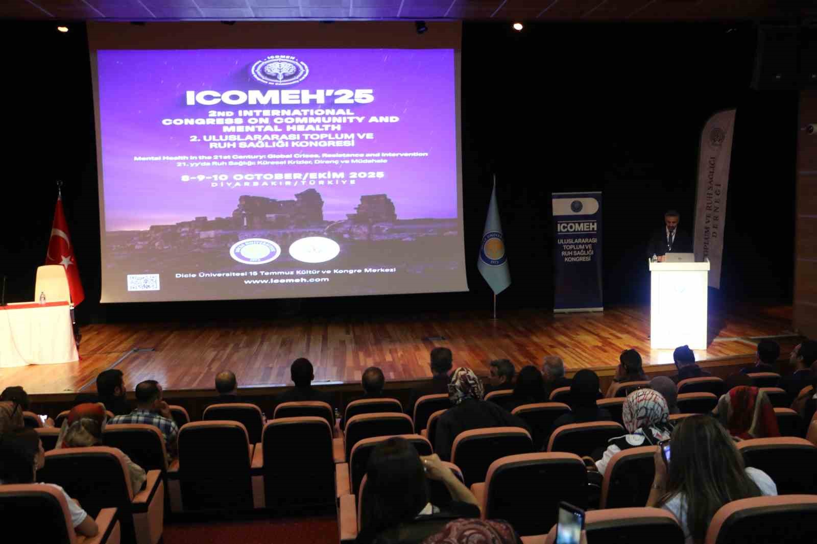 Diyarbakır&rsquo;da 7 panel ve 15 at&ouml;lye &ccedil;alışmasının yer alacağı "2. Uluslararası Toplum ve Ruh Sağlığı Kongresi" başladı
