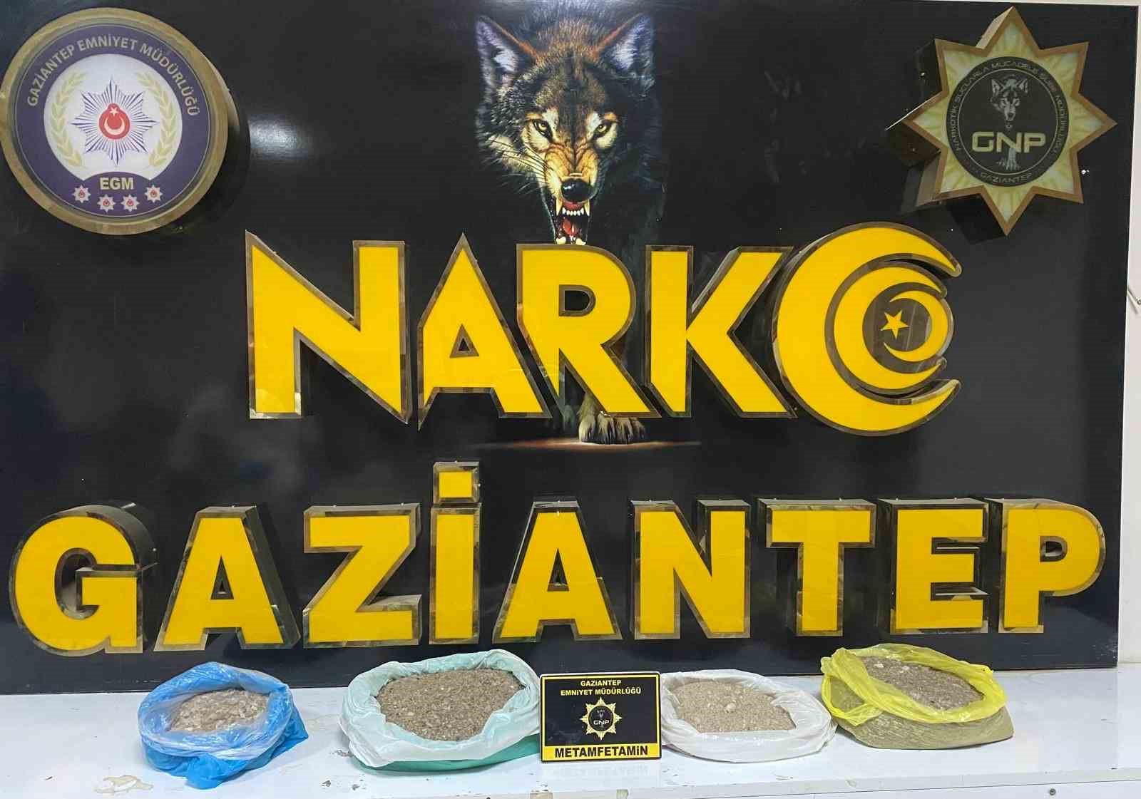 Gaziantep’te 7 kilo metamfetamin ele geçirildi: 1 şahıs tutuklandı