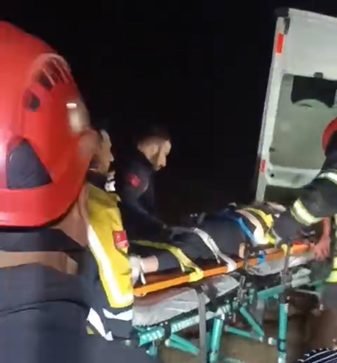 Erzurum&rsquo;da otomobil şarampole u&ccedil;tu: 1 yaralı
