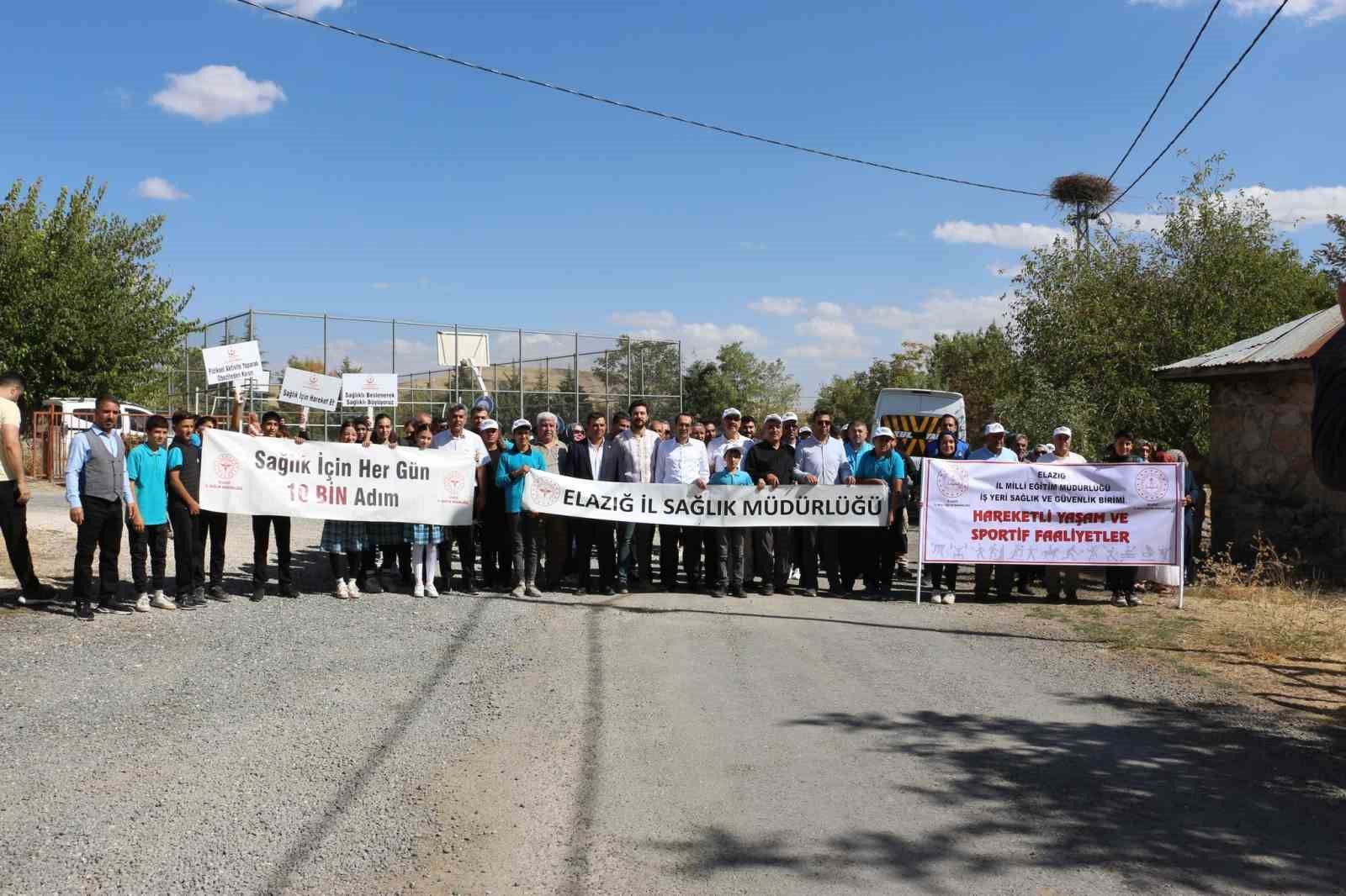 Kovancılar’da dünya yürüyüş günü etkinliği