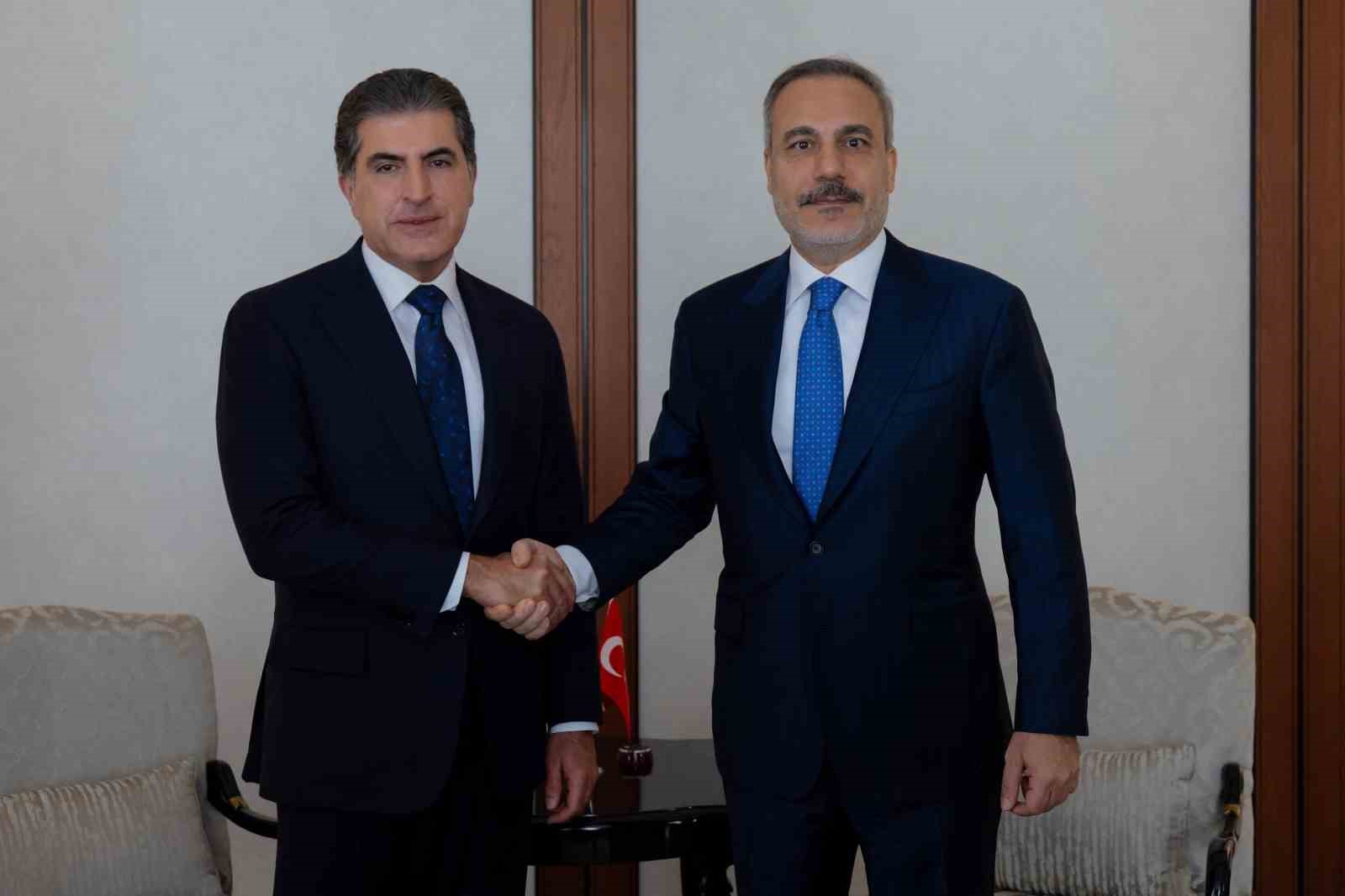 Bakan Fidan, IKBY Başkanı Barzani ile görüştü