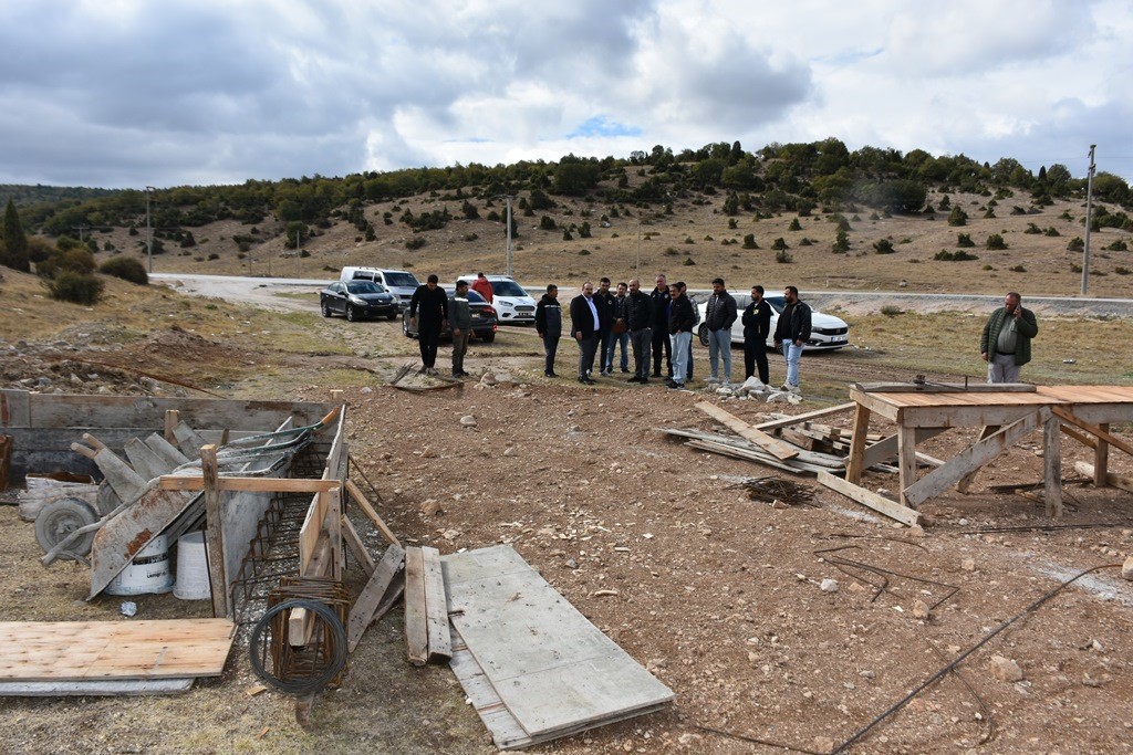 Başkan Hamamcı Oklubalı&rsquo;nda yapılan çalışmaları yerinde inceledi