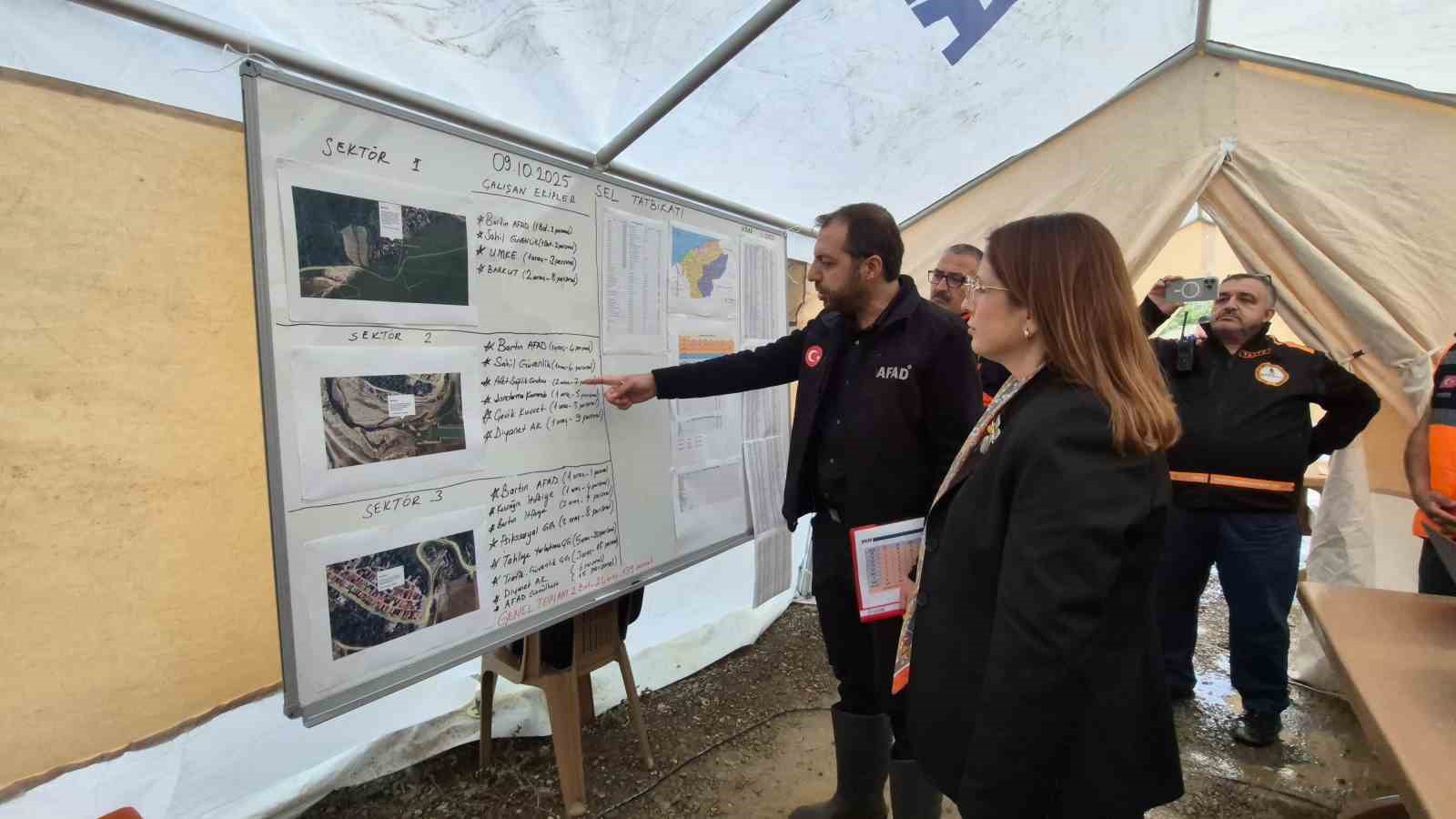 Bartın’da gerçeğini aratmayan sel tatbikatı