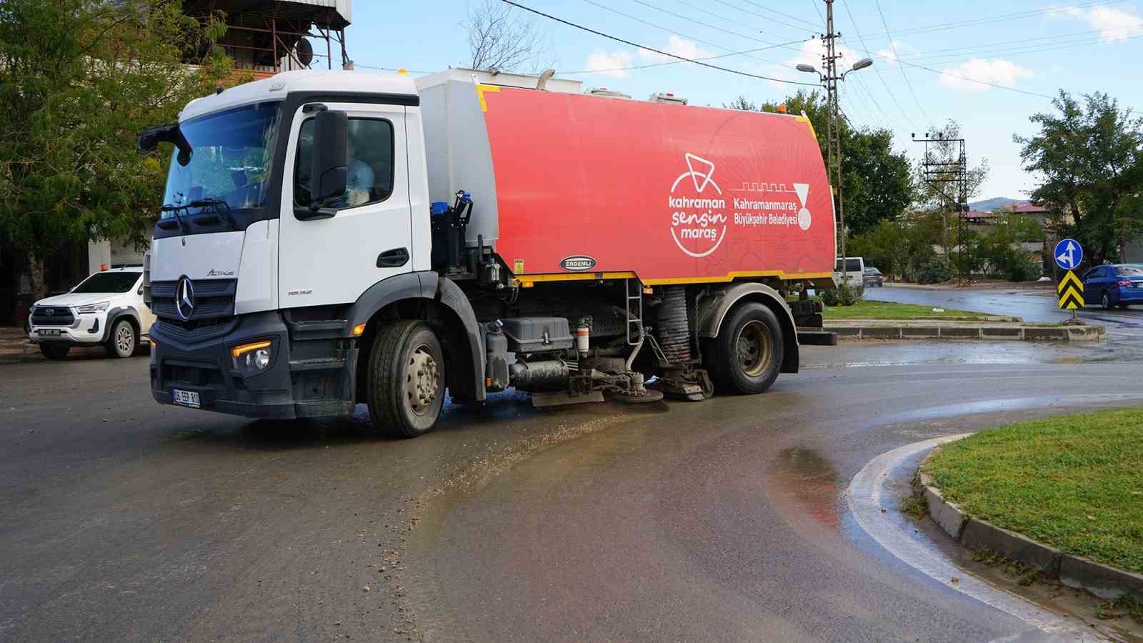 Kahramanmaraş’ta yağış sonrası temizlik