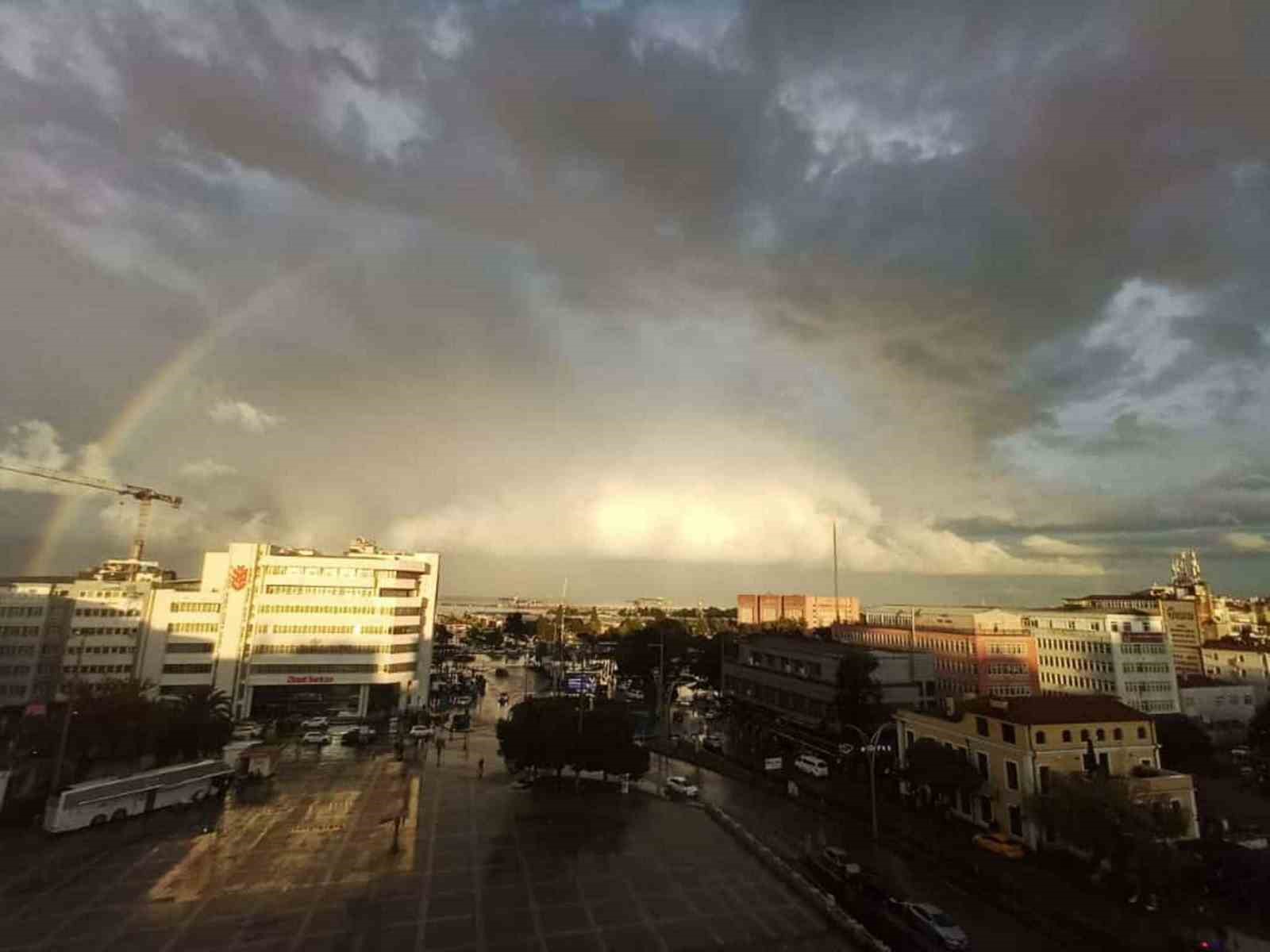 Yağmur sonrası Samsun’dan kartpostallık manzara