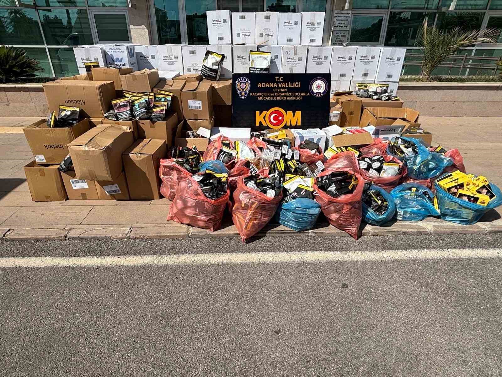 Adana’da kaçakçılık operasyonu: 20 gözaltı