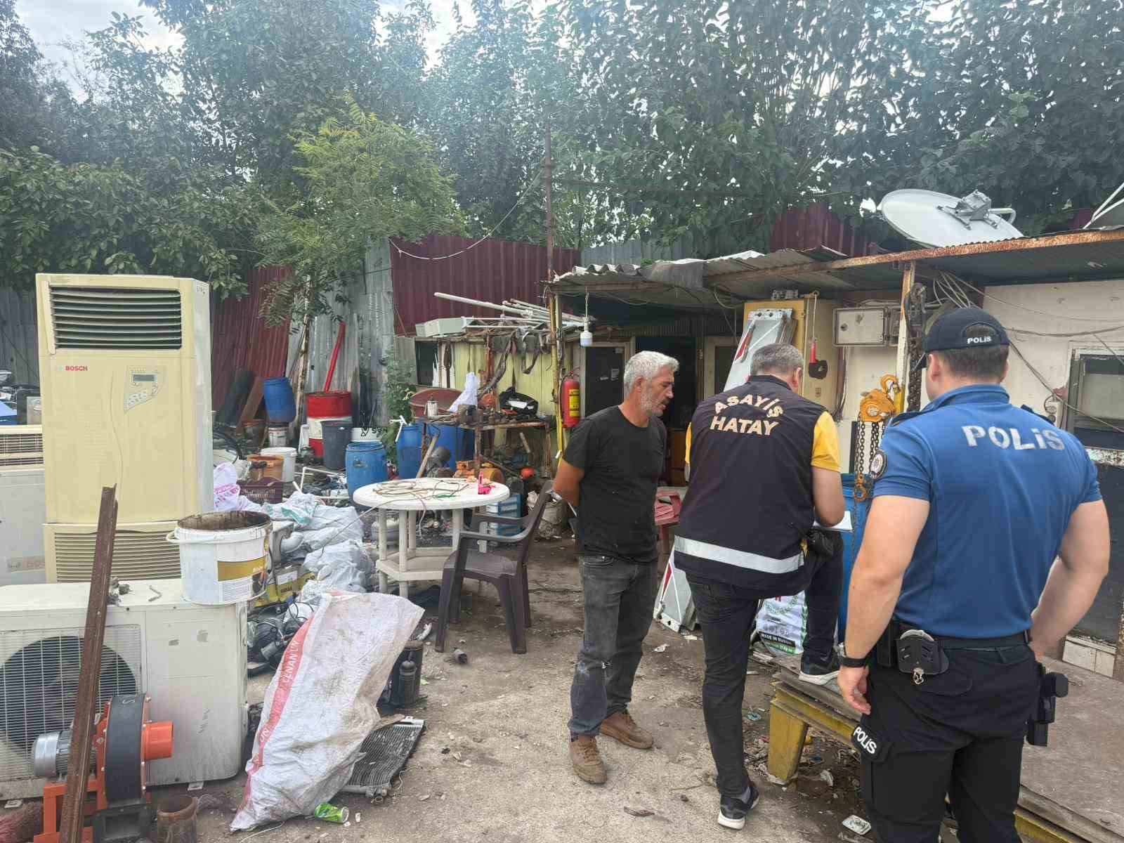 Dörtyol’da hurdacılar denetlendi