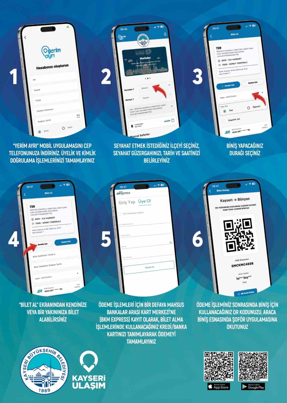 Kayseri&rsquo;de ulaşımda ilk: &rsquo;Yerim Ayrı&rsquo; mobil uygulaması
