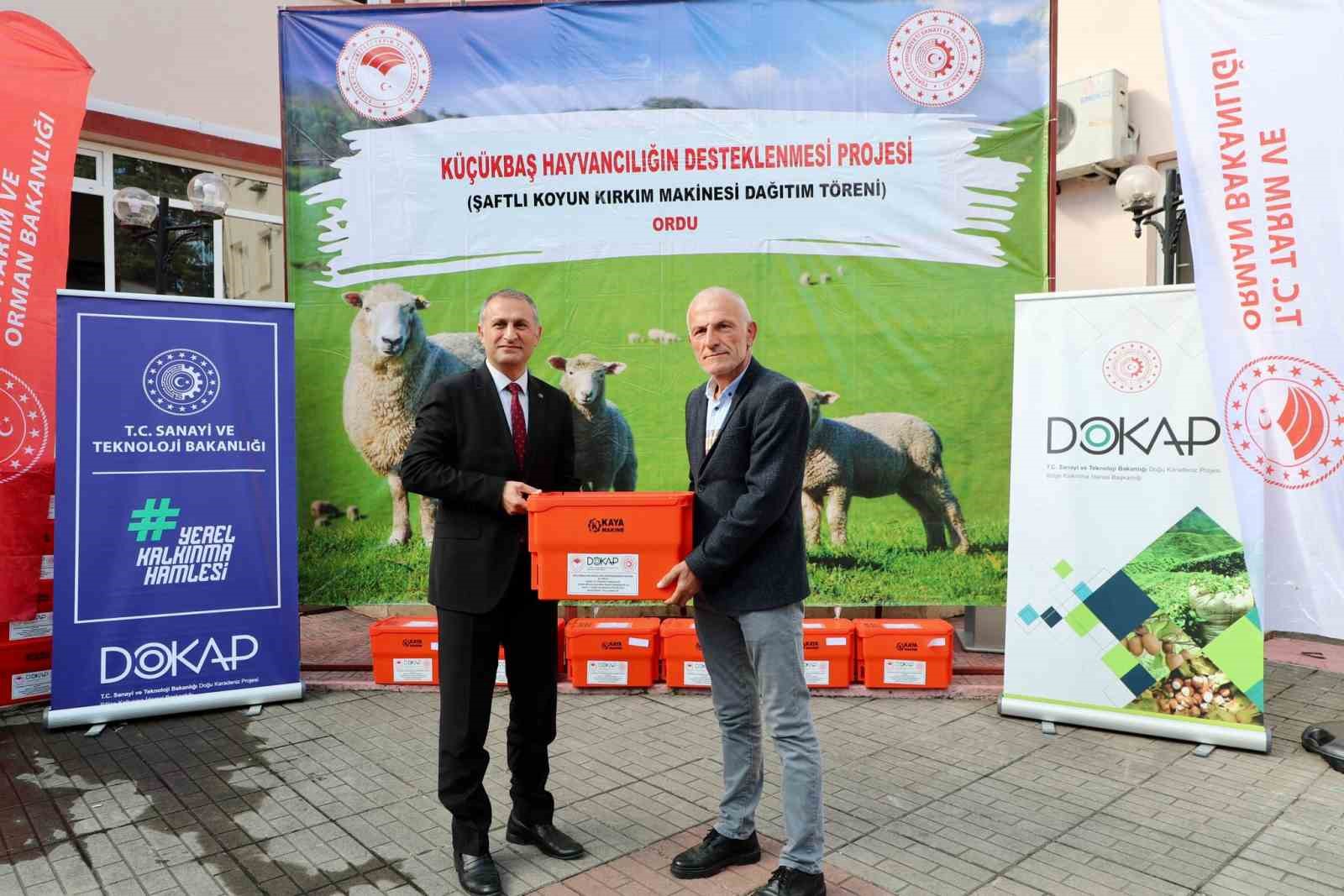Ordu&rsquo;da 150 koyun yetiştiricisine kırkım makine desteği
