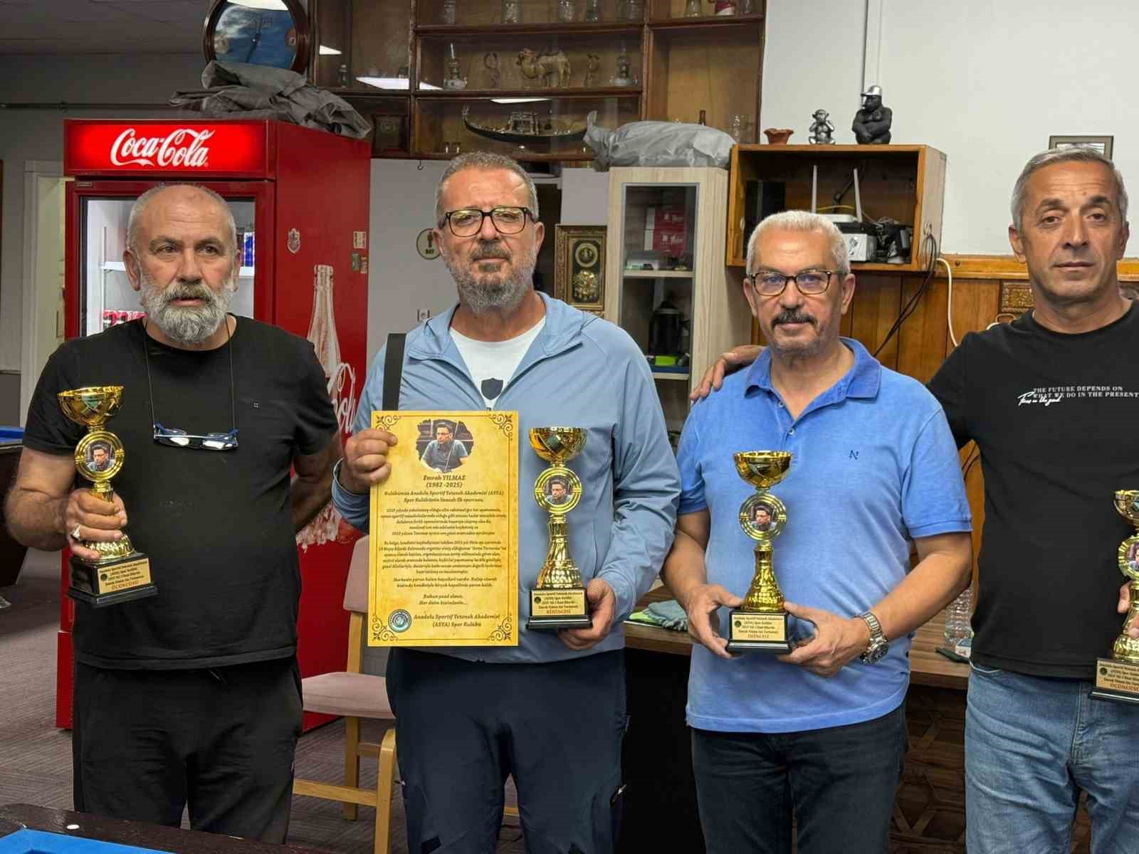 Aydın’da bilardoculardan ‘Vefa’ turnuvası
