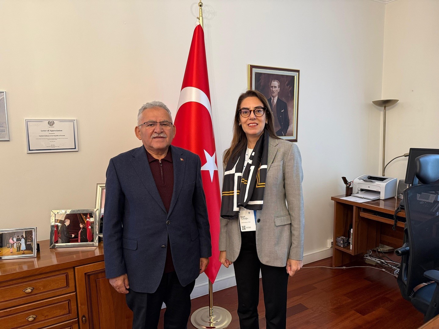 Başkan B&uuml;y&uuml;kkılı&ccedil;&rsquo;tan Tallınn B&uuml;y&uuml;kel&ccedil;iliği&rsquo;ne ziyaret
