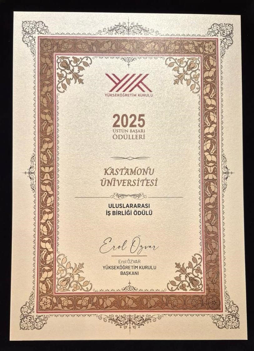 Cumhurbaşkanı Erdoğan’dan Kastamonu Üniversitesi’ne üstün başarı ödülü