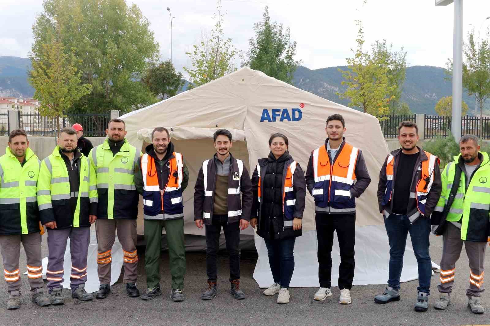 KOSB arama kurtarma ekibi, AFAD tatbikatında aktif g&ouml;rev &uuml;stlendi
