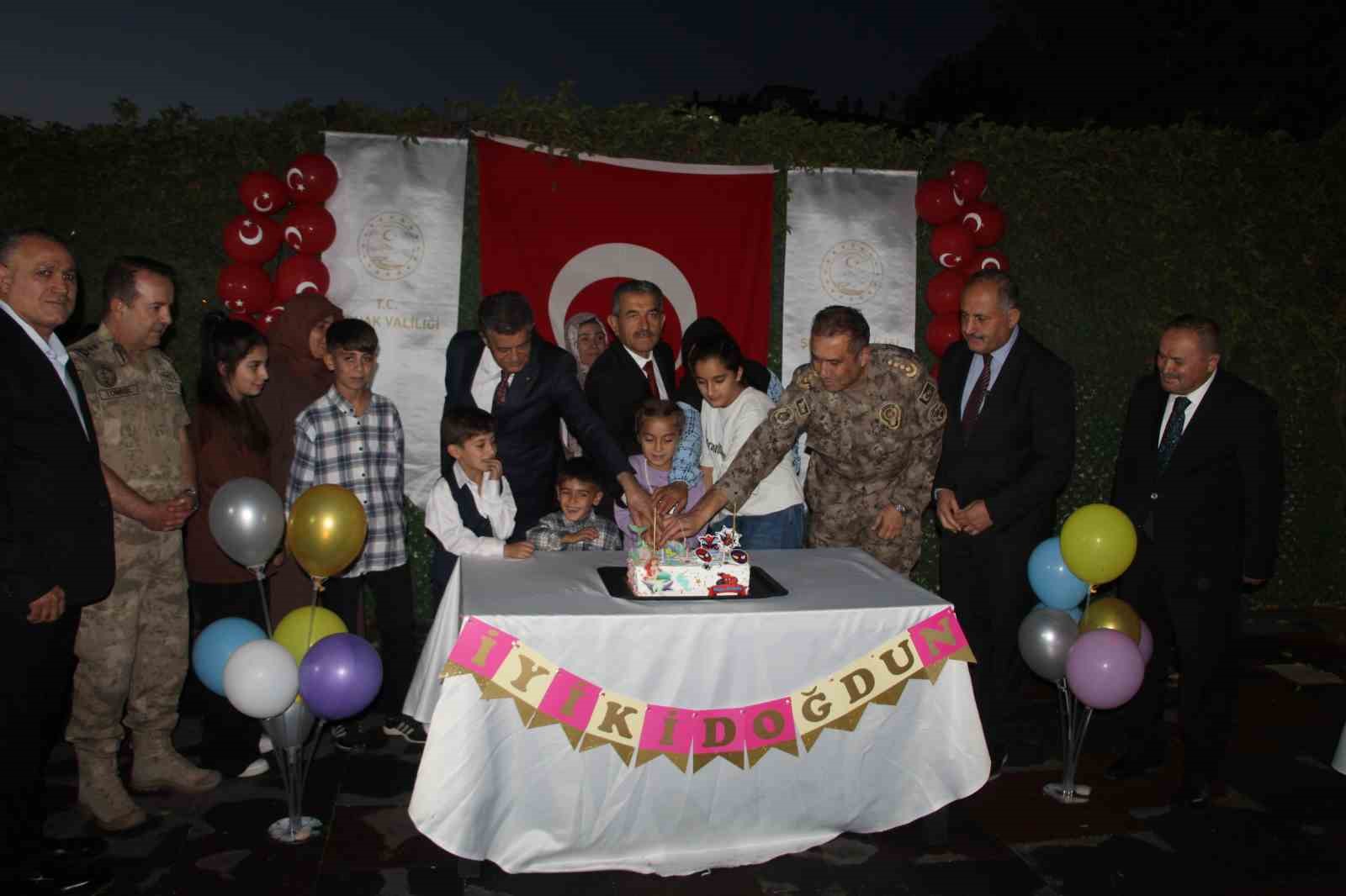 Şırnak’ta şehit çocuklarına doğum günü kutlaması