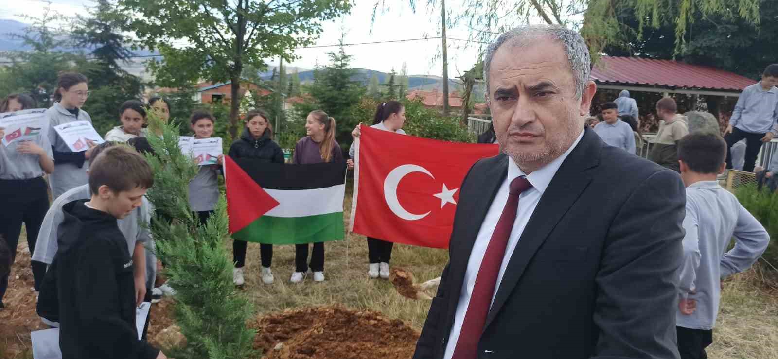 Gazze için barış bahçesi yaptılar