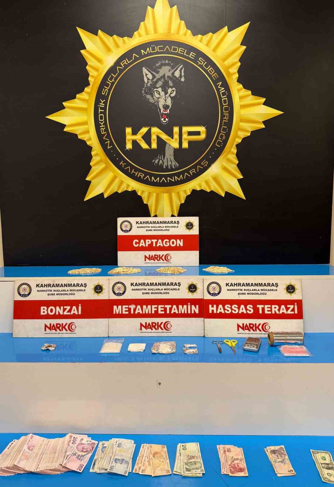 Kahramanmaraş’ta uyuşturucu operasyonu: 3 tutuklama
