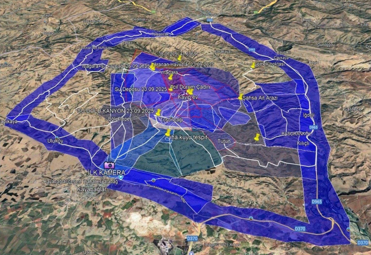 Siirt’te kayıp şahıs  havadan ve karadan destekle aranıyor