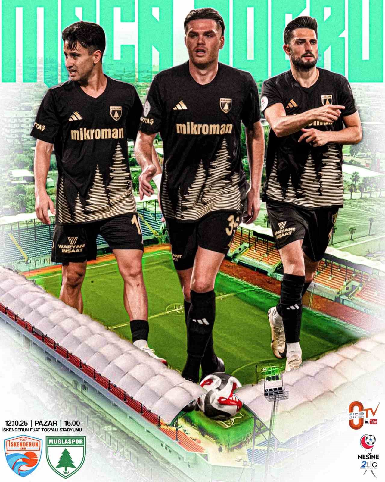 Muğlaspor, İskenderun deplasmanında galibiyet arıyor