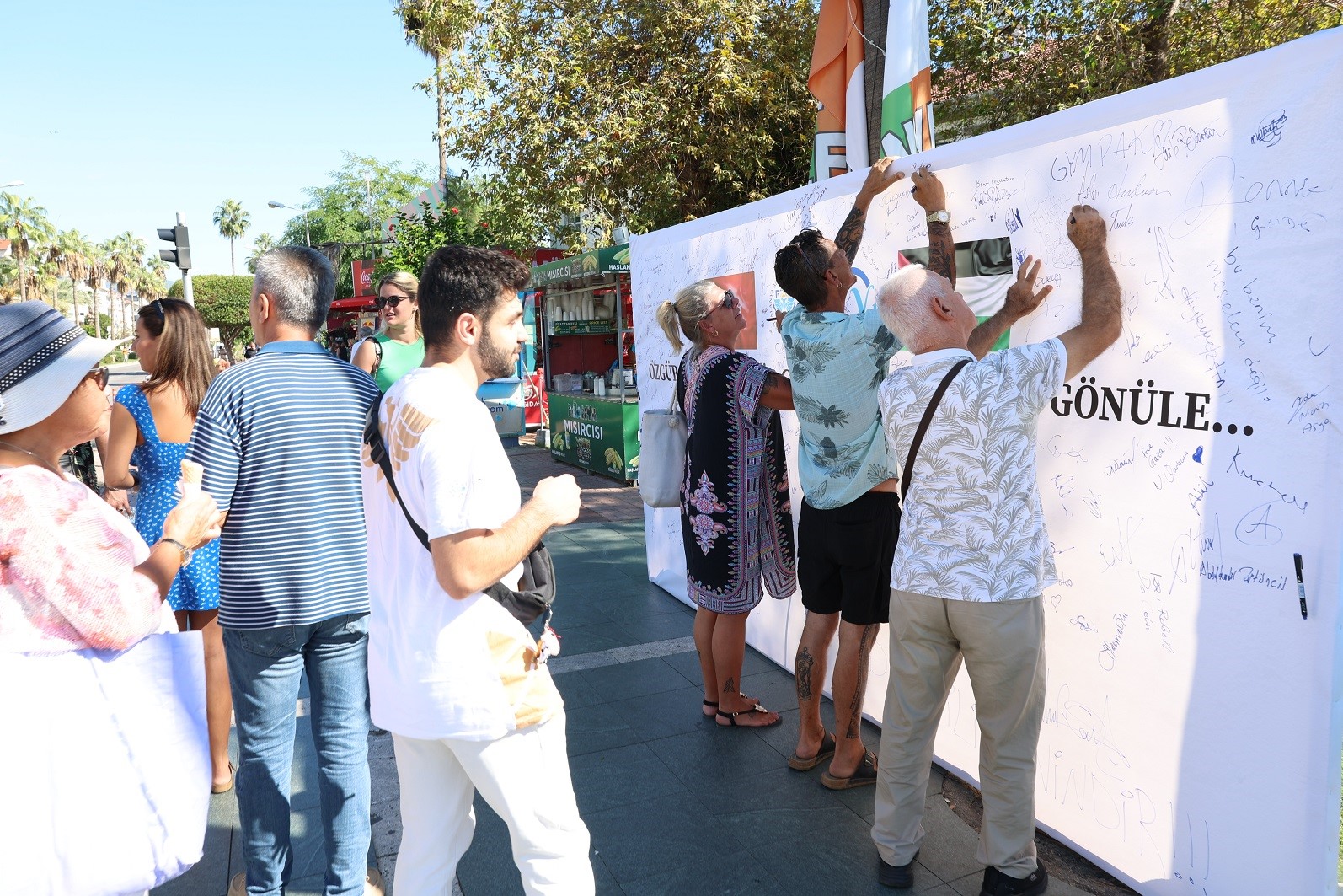 Alanya, Filistin için tek yürek oldu