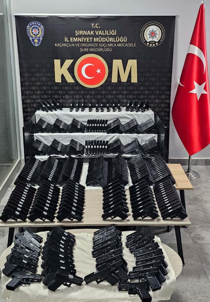 Şırnak’ta 500 tabanca ele geçirildi