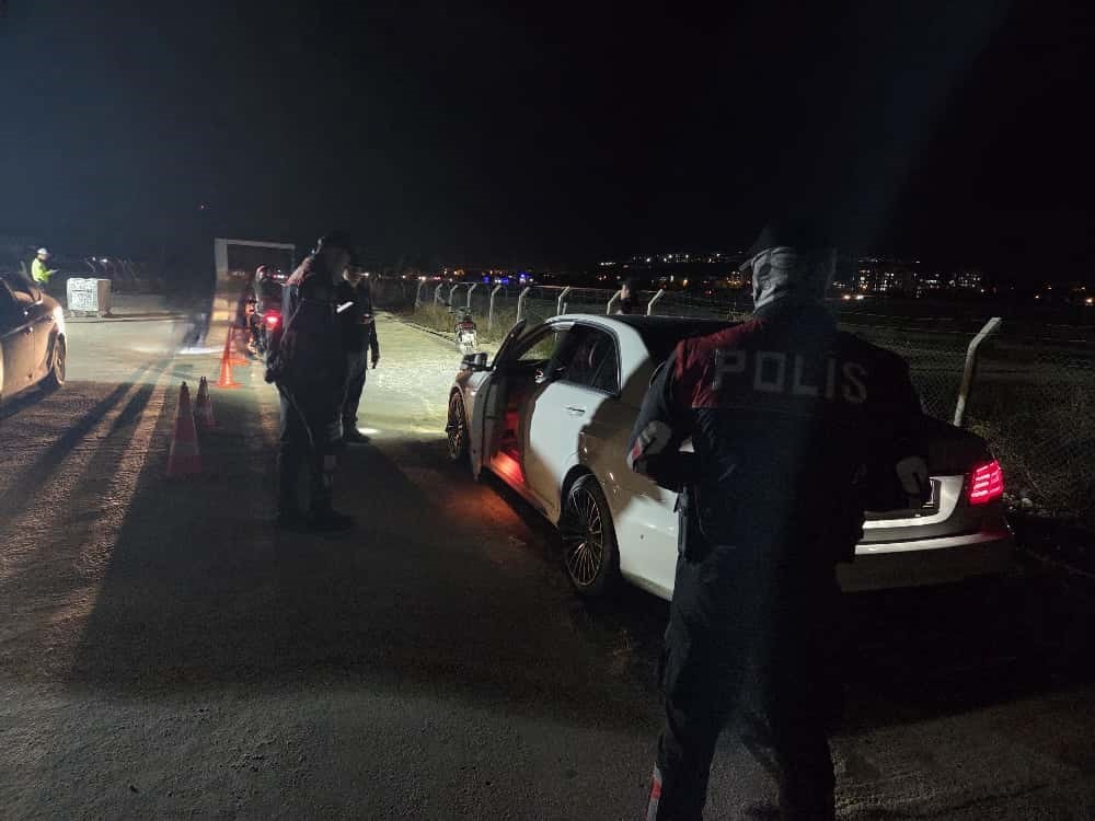 Konteyner kentlerde asayiş uygulaması yapıldı