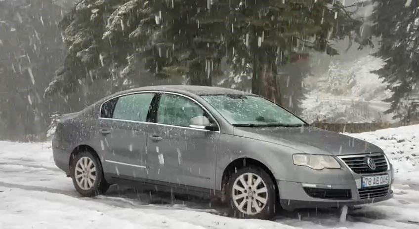 Safranbolu’dan yüksek kesimleri beyaza büründü