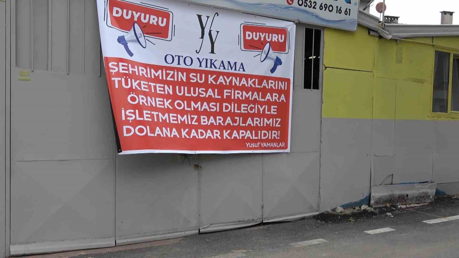 Bursa’da duyarlı işletmeciden örnek davranış: "Barajlar dolmadan dükkanı açmayacağım"