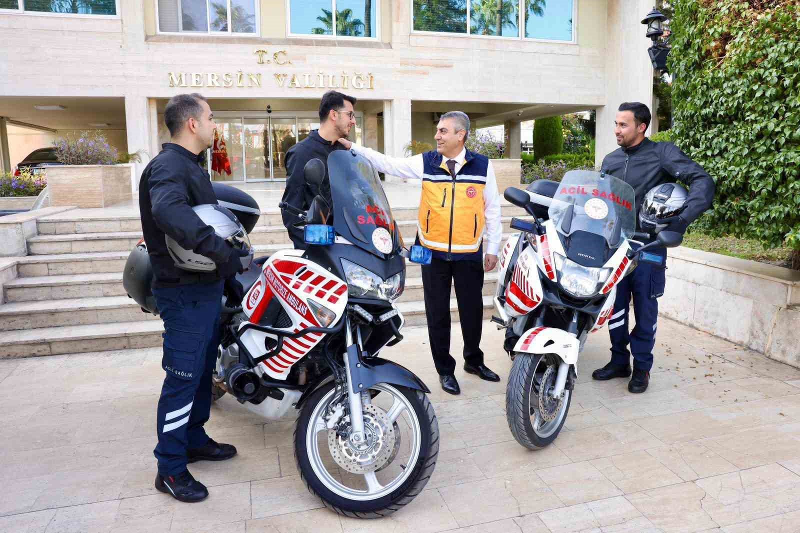 Mersin’de motorize ambulanslar hizmete girdi