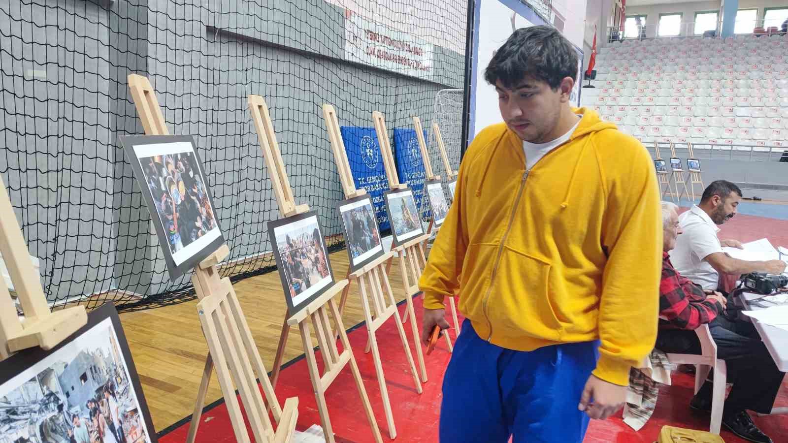 Yozgat&rsquo;ta g&uuml;reş m&uuml;sabakalarında Filistin unutulmadı
