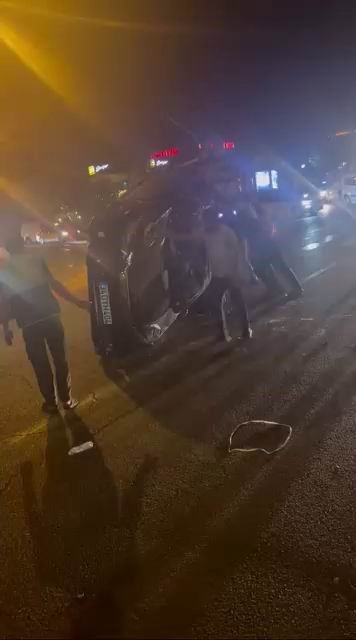 Diyarbakır’da otomobil takla attı: 1 yaralı