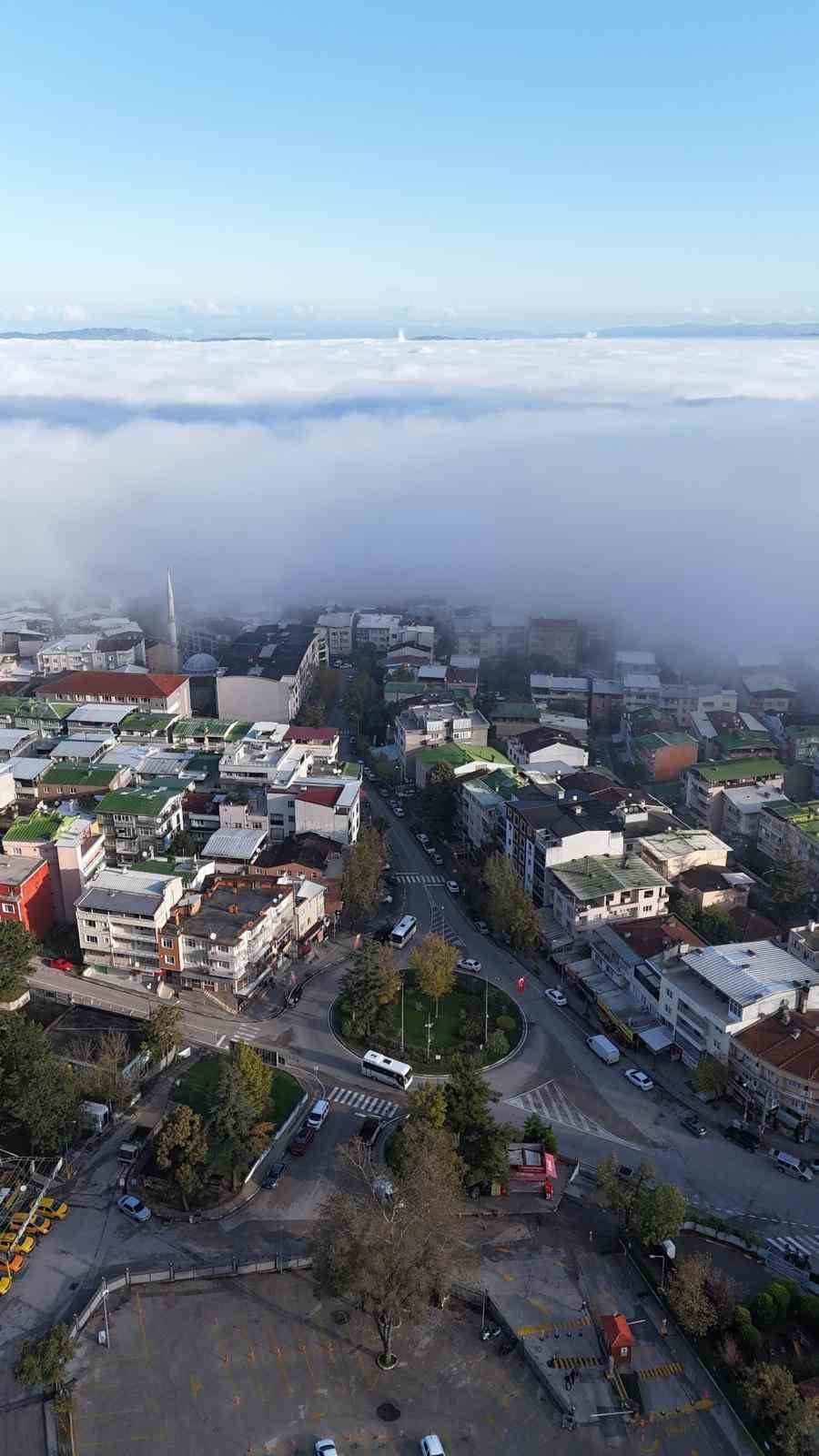 Bursa&rsquo;da tarihi mekanlar, sisler arasından g&ouml;r&uuml;nt&uuml;lendi
