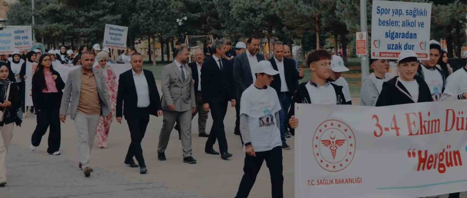 Bayburt’ta sağlıklı yaşam için adım attılar