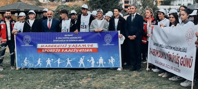 Bayburt&rsquo;ta sağlıklı yaşam i&ccedil;in adım attılar
