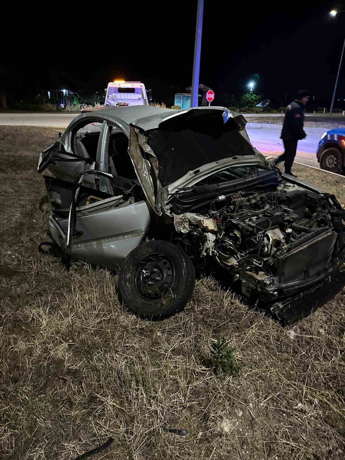 Kınık’ta feci kaza: 1 ölü, 1 yaralı