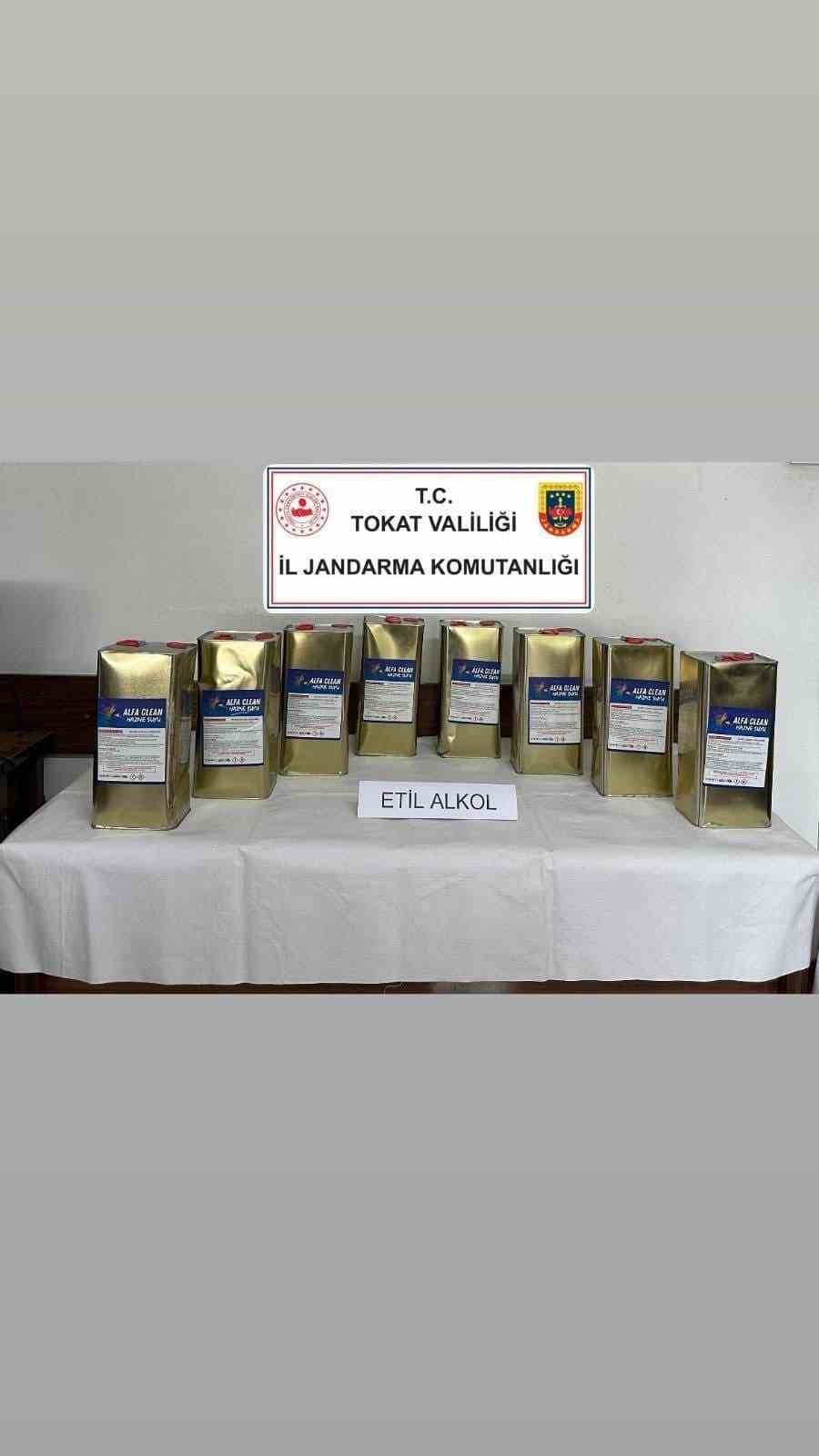 Tokat’ta 2 ayda 292 litre kaçak içki ele geçirildi