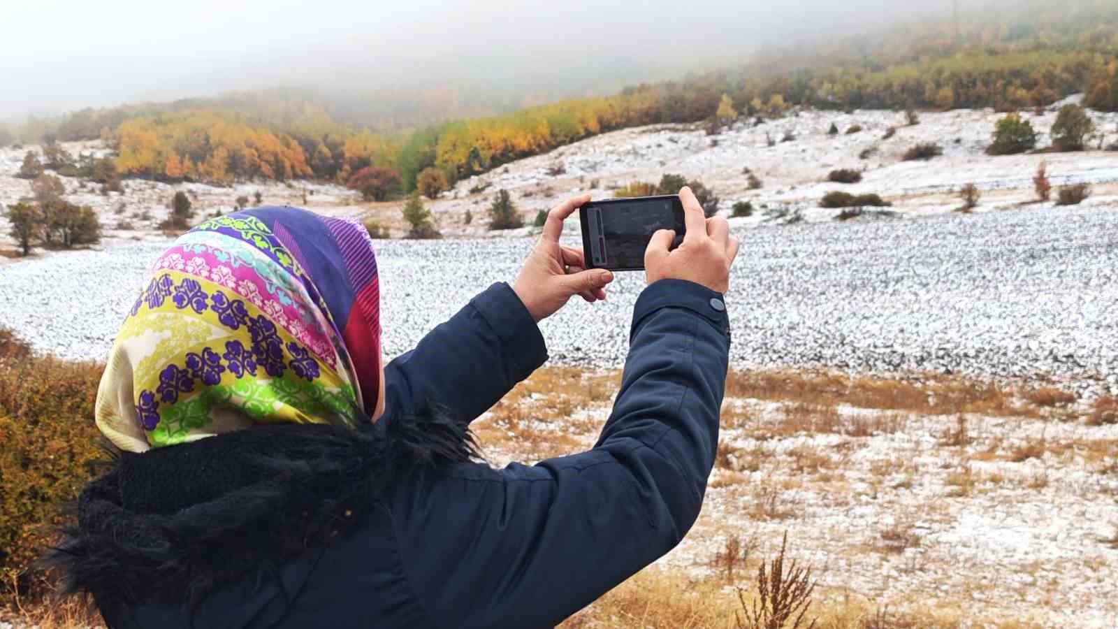 Sivas hazan ile kışı aynı anda yaşadı