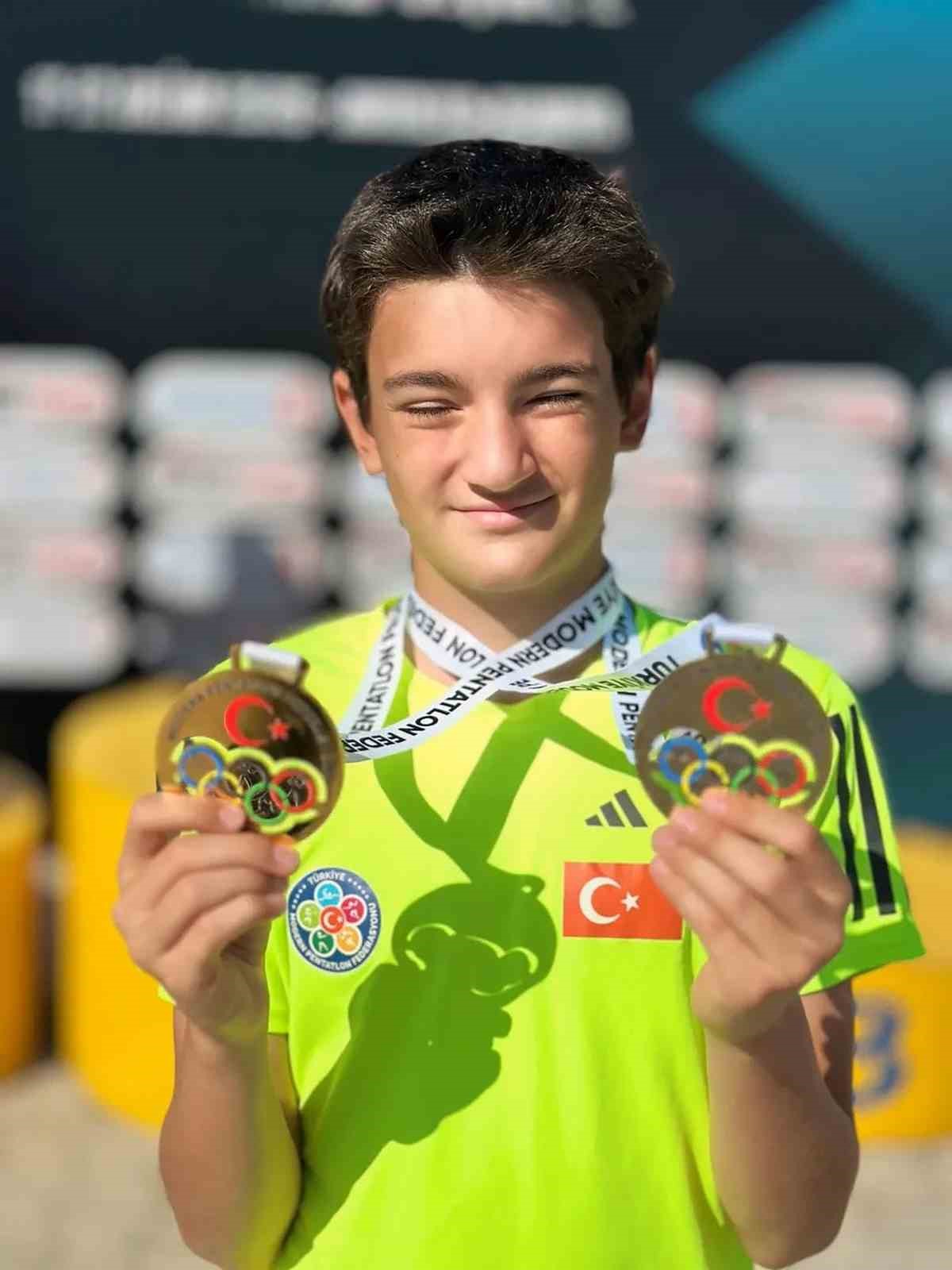 Muğla B&uuml;y&uuml;kşehir sporcusu Batur Gen&ccedil;&rsquo;ten iki g&uuml;nde iki T&uuml;rkiye şampiyonluğu
