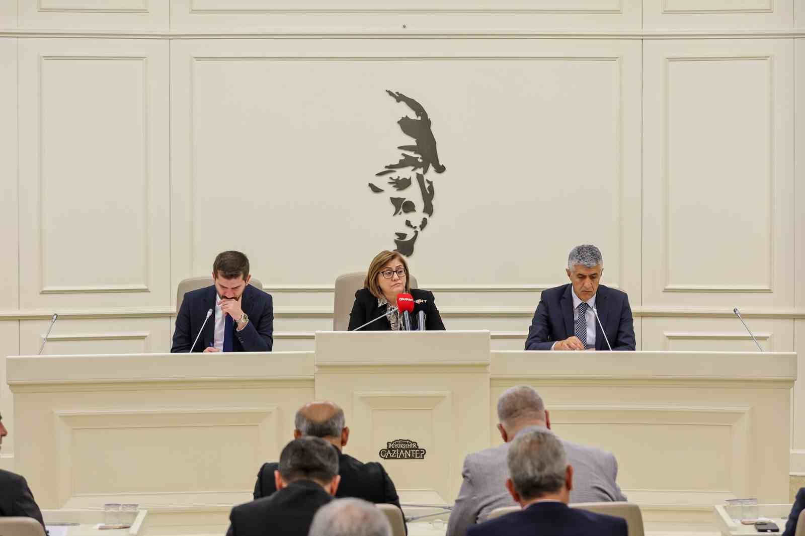 Gaziantep Büyükşehir Belediyesi Ekim Ayı Meclisi toplandı