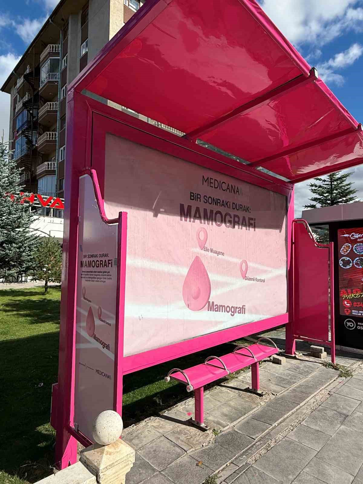 Sivas&rsquo;ta pembe duraklarla meme kanserine farkındalık oluşturuluyor
